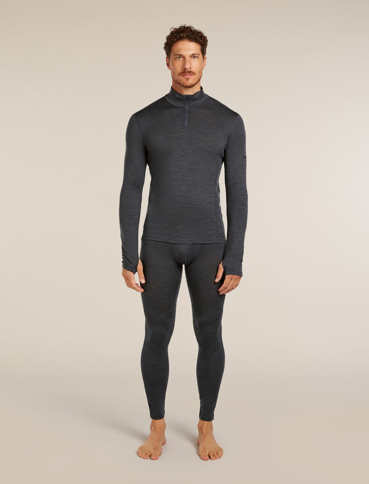 Men's 200 Ace Thermal Leggings Jet hthr - 3