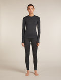Women's 200 Ace Mock Neck Thermal Top Jet hthr - 3