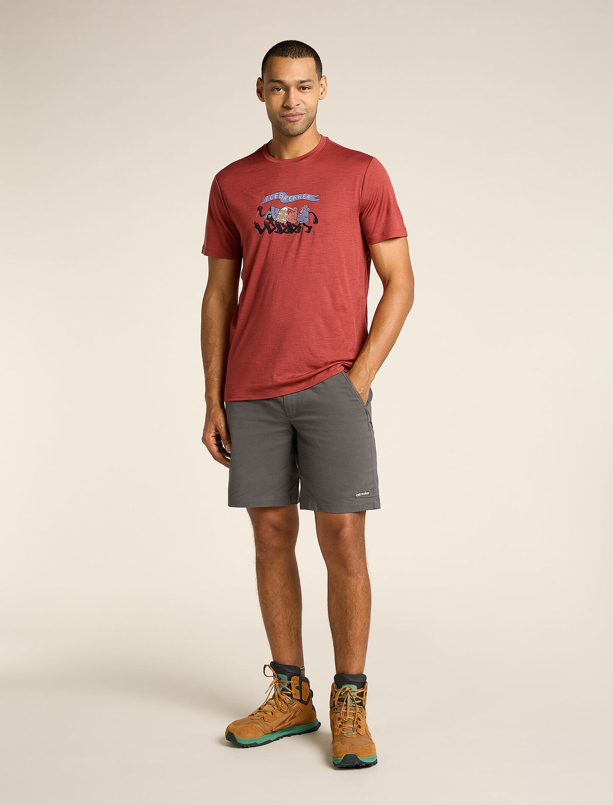 Merino 150 Tech Lite Kurzarm T-Shirt Hike Together Herren  - 3
