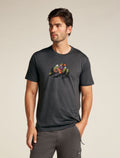 Men's Merino 150 Tech Lite Short Sleeve T-Shirt Catch Me Outside Obsidian - 1