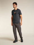 Men's Merino 150 Tech Lite Short Sleeve T-Shirt Catch Me Outside Obsidian - 3