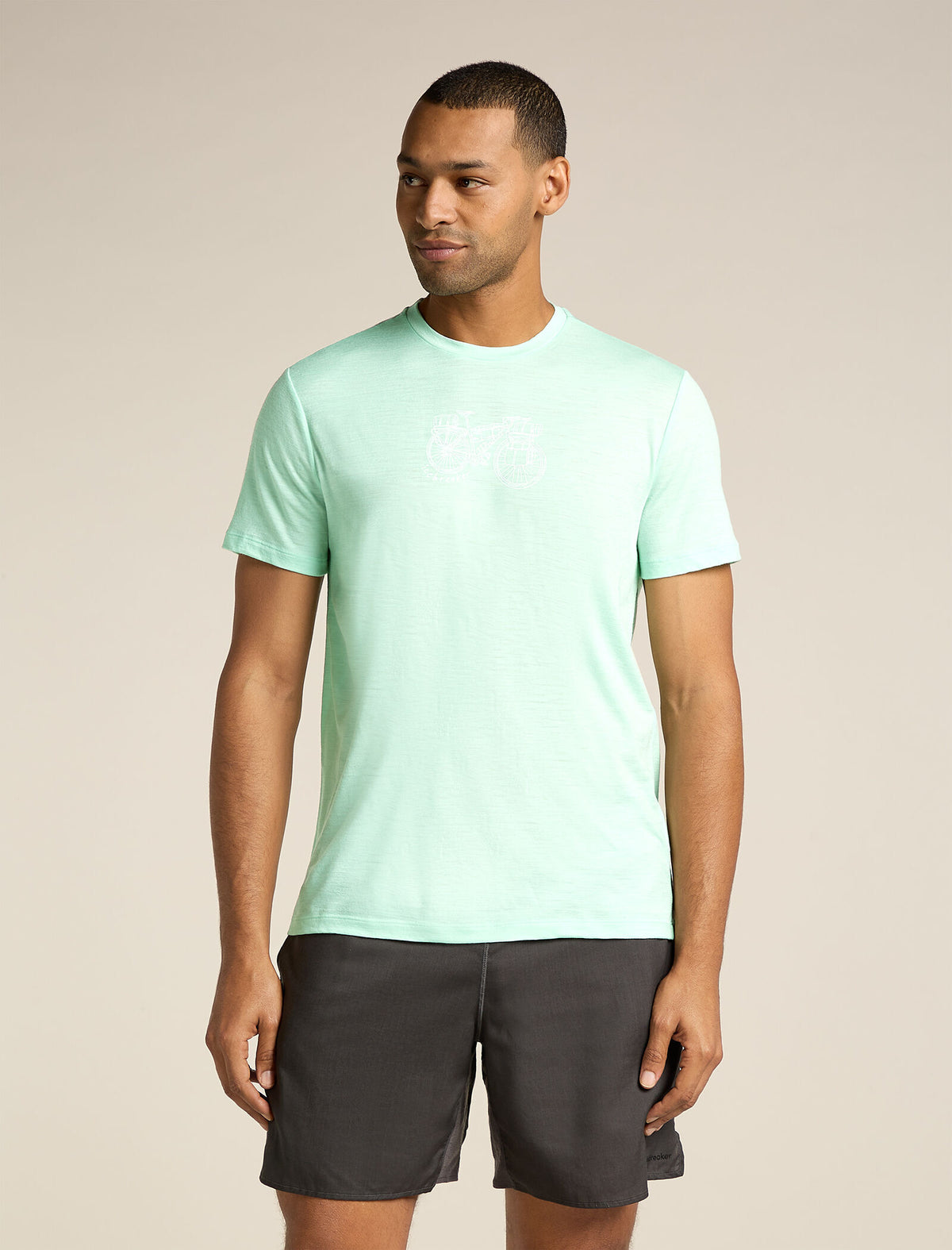 Men's Merino 150 Tech Lite Short Sleeve T-Shirt Adventure Ride Mint - 1
