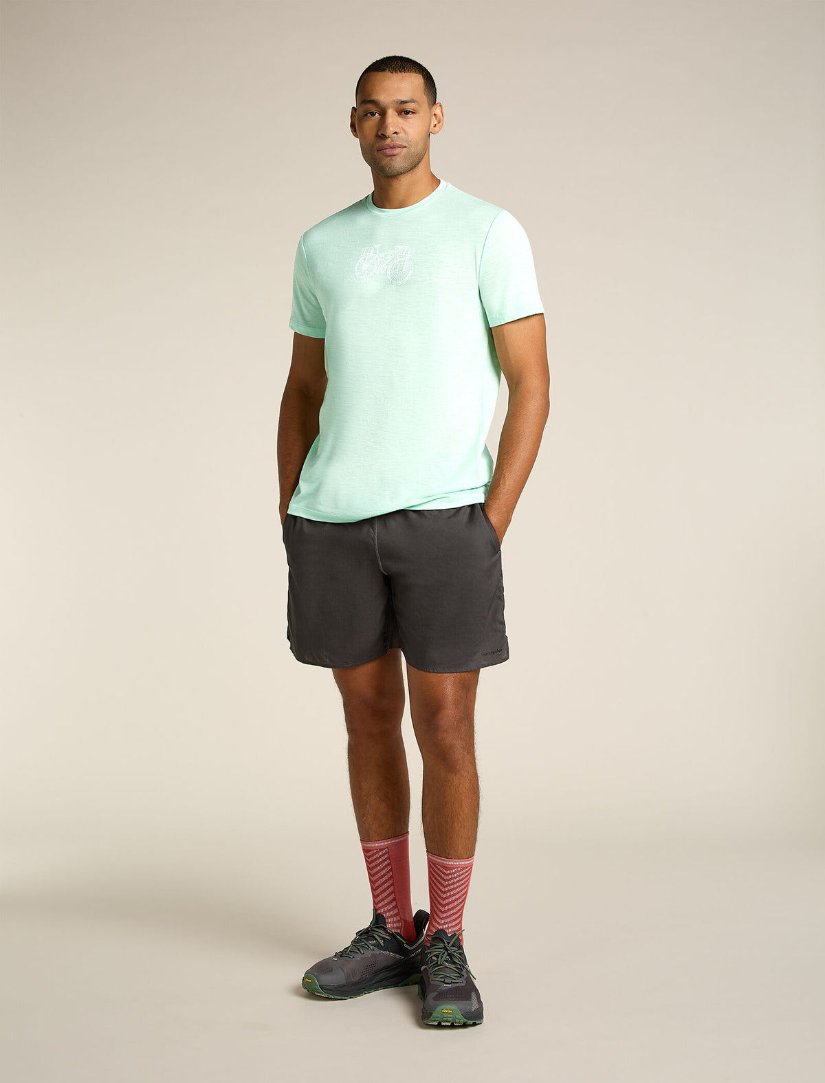 Men's Merino 150 Tech Lite Short Sleeve T-Shirt Adventure Ride Mint - 3