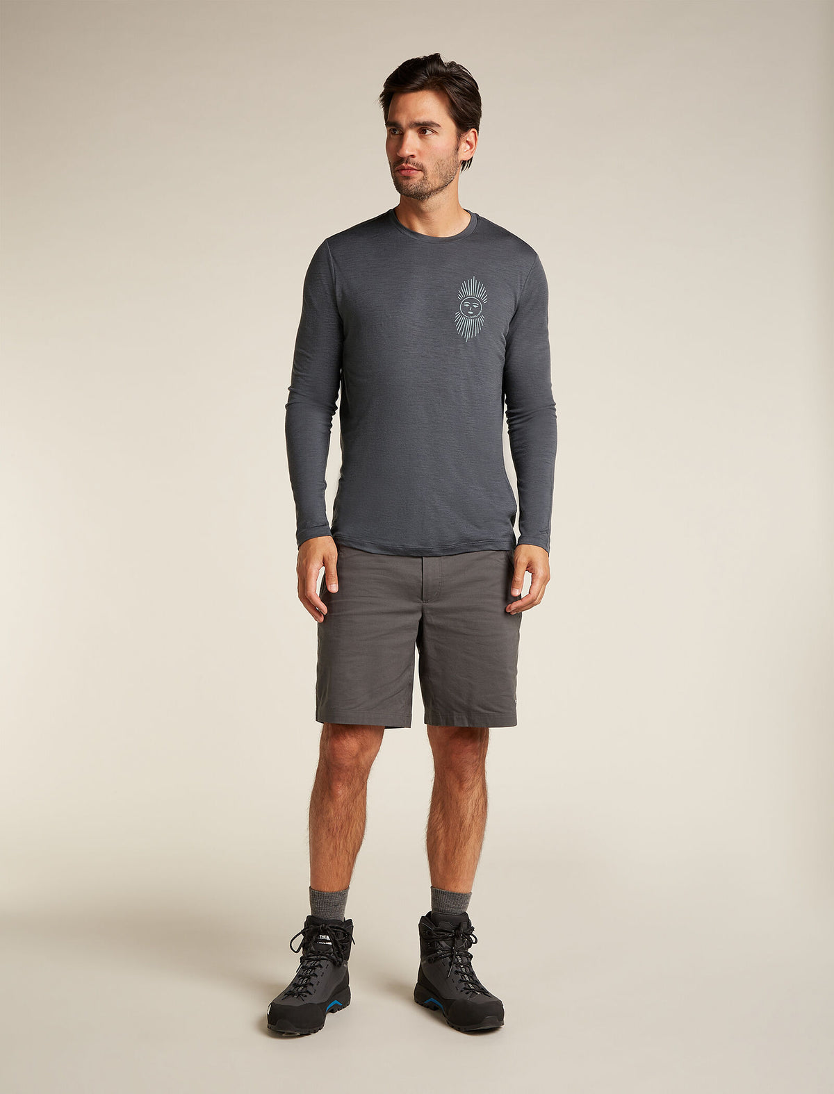 Men's Merino 150 Tech Lite Long Sleeve T-Shirt IB Solar Obsidian - 3