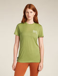 Women's Merino 150 Tech Lite Short Sleeve T-Shirt Adventure Ride Olive - 1