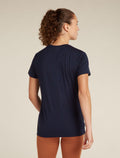 Women's Merino 150 Tech Lite Short Sleeve T-Shirt Single Line Camp Midnight navy - 2