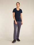Women's Merino 150 Tech Lite Short Sleeve Scoop T-Shirt Tee Panax Midnight navy - 3