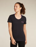 Merino 150 Tech Lite Kurzarm T-Shirt mit U-Ausschnitt IB Wordmark Damen  - 1