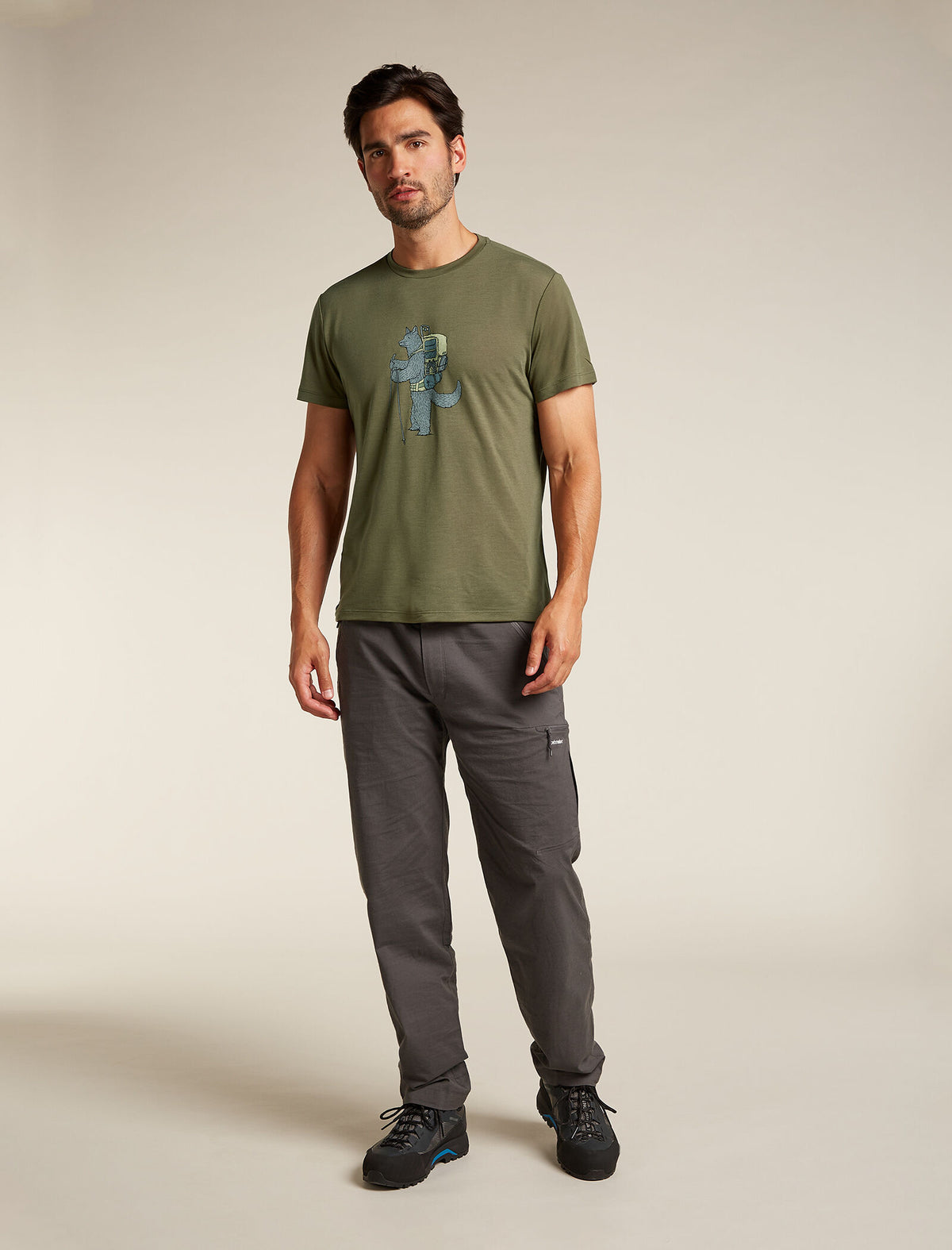 Men's Merino Blend Core Short Sleeve T-Shirt Tech Head Loden - 3