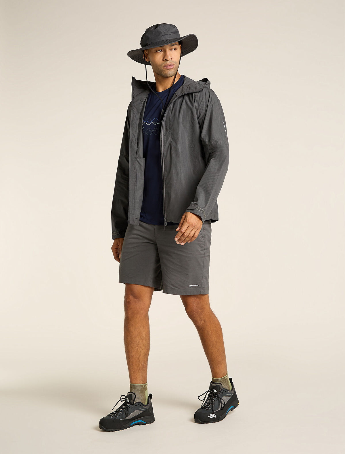 Men's Merino Blend Core Short Sleeve T-Shirt Icebreaker Midnight navy - 4