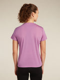 Women's Merino Blend Core Short Sleeve T-Shirt Camping Circle Deco - 2