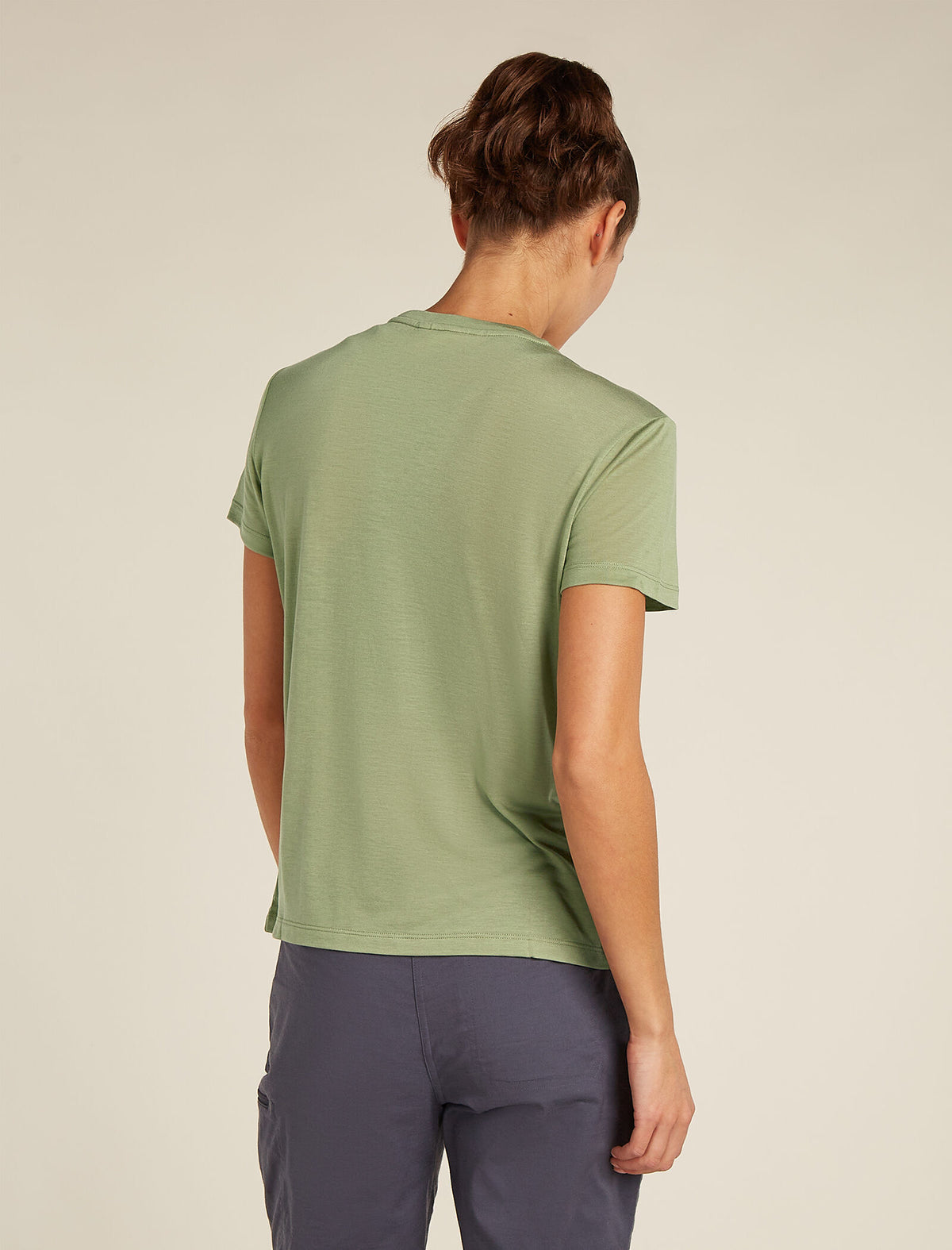 Women's Merino Blend Core Short Sleeve T-Shirt Camping Circle Lichen - 2
