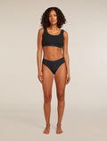 Women's Rib Lotus Bra Black - 3