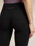 Merinomix 260 Nahtlos Gerippte 8" High Rise Shorts Damen  - 5