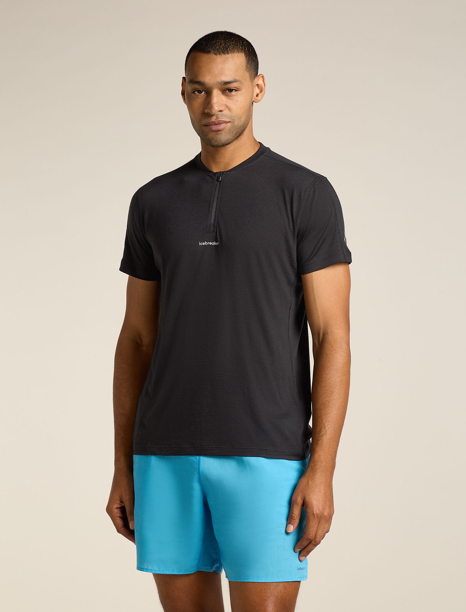 Men's Merino Blend 125 Cool-Lite™ Speed Short Sleeve Quarter Zip Top