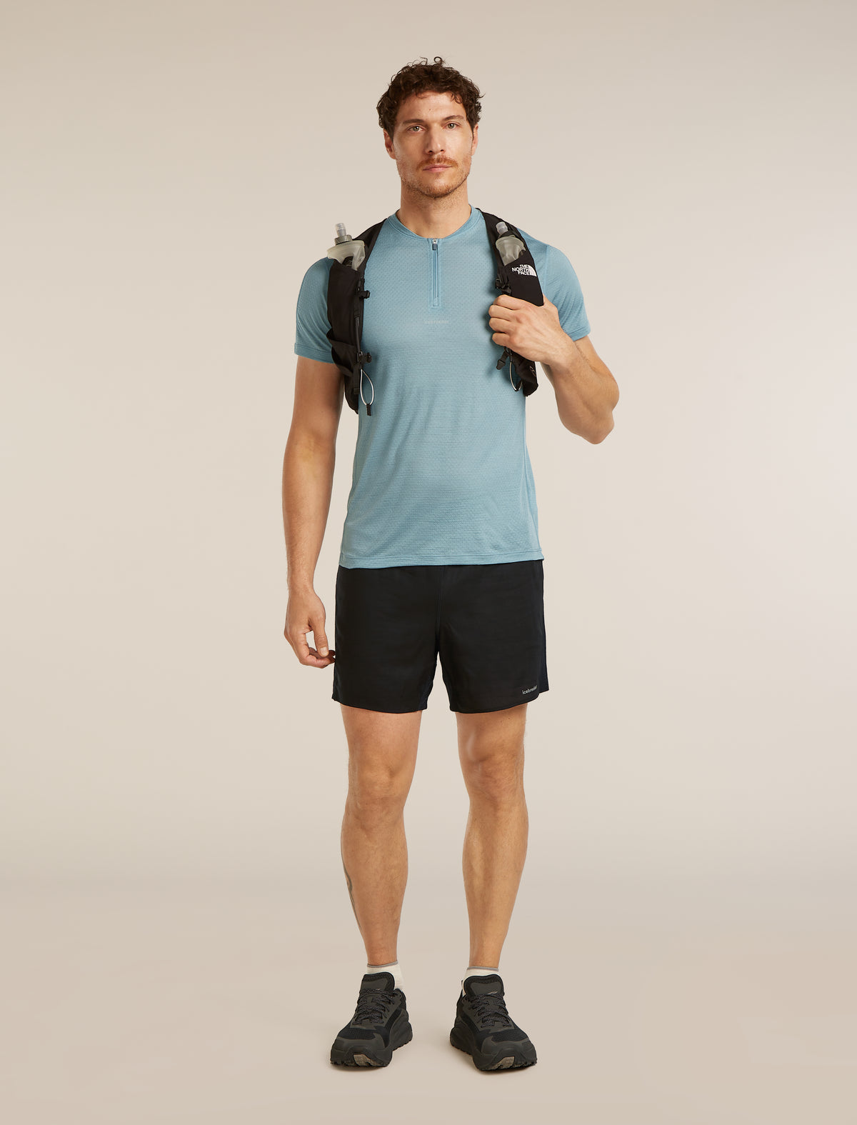 Camiseta con cremallera de un cuarto 125 Speed Flint Blue - 4