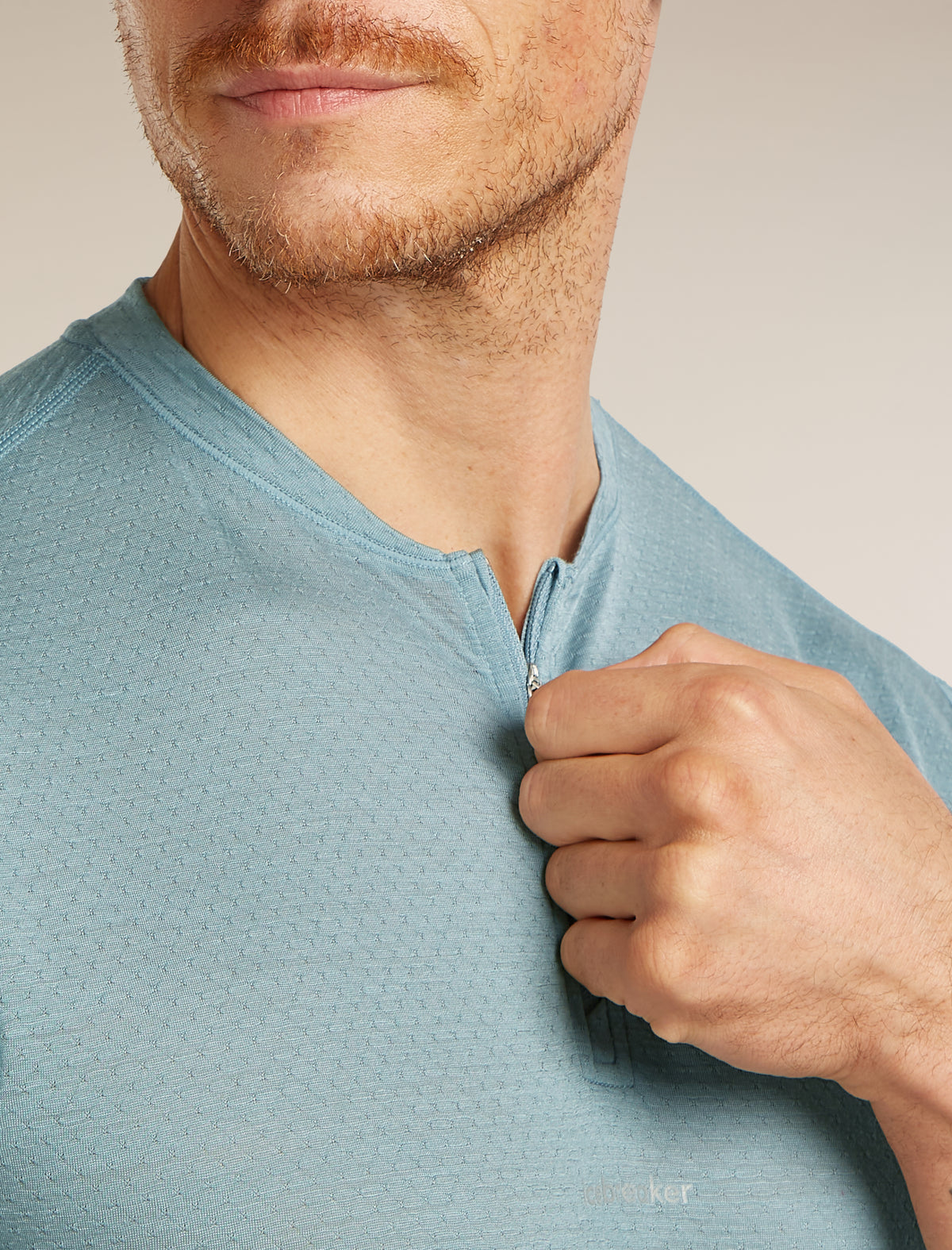 Camiseta con cremallera de un cuarto 125 Speed Flint Blue - 6