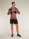 Men's Merino Blend 75 Cool-Lite™ Featherlight™ Long Sleeve Crew Thermal Top Carob - 4