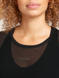 icebreaker® Women's Merino Blend 75 Cool-Lite™ Featherlight™ Long Sleeve Crew Thermal Top Black Women - 6