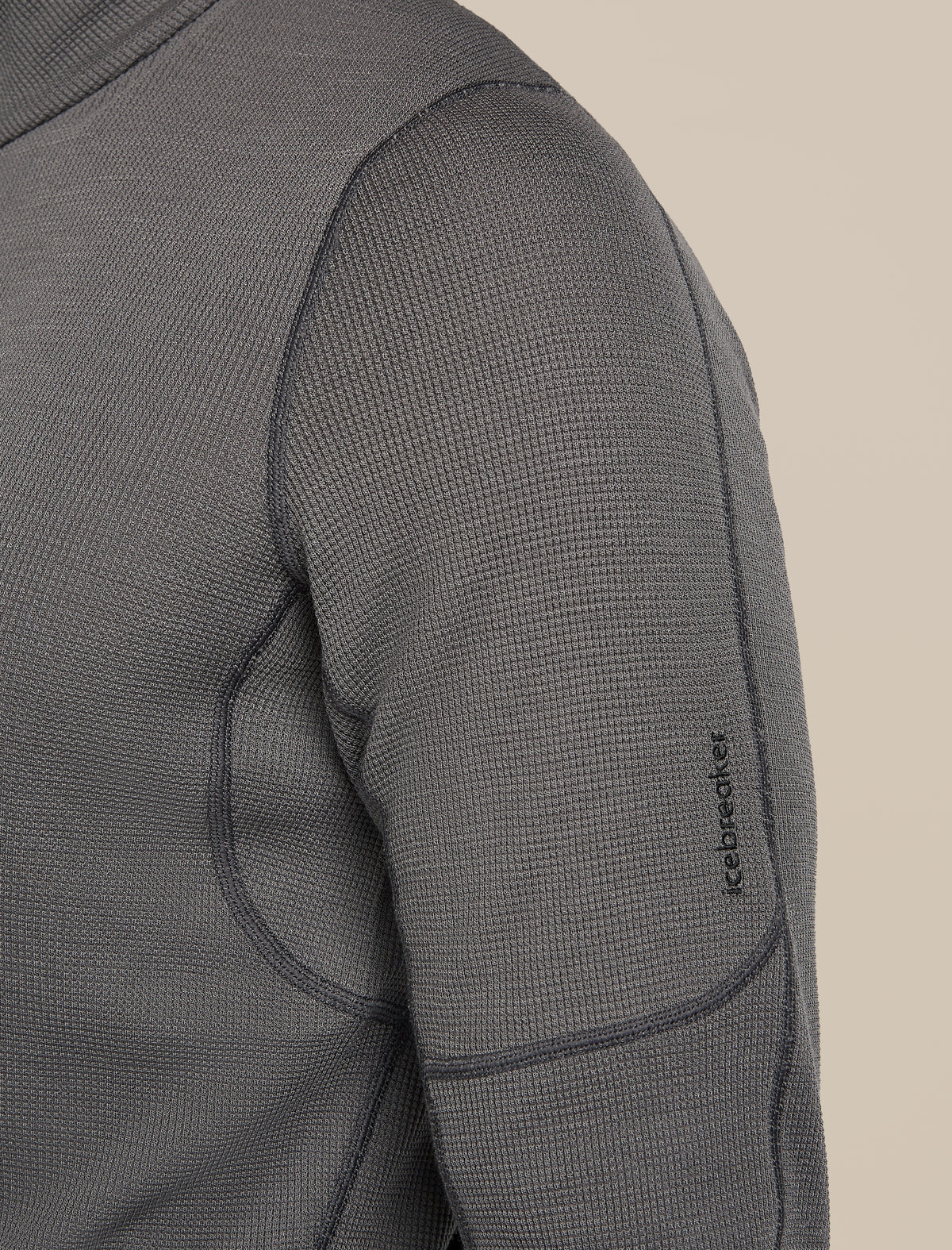 Men's 260 Waffle Knit Wander Half Zip Top Obsidian - 6