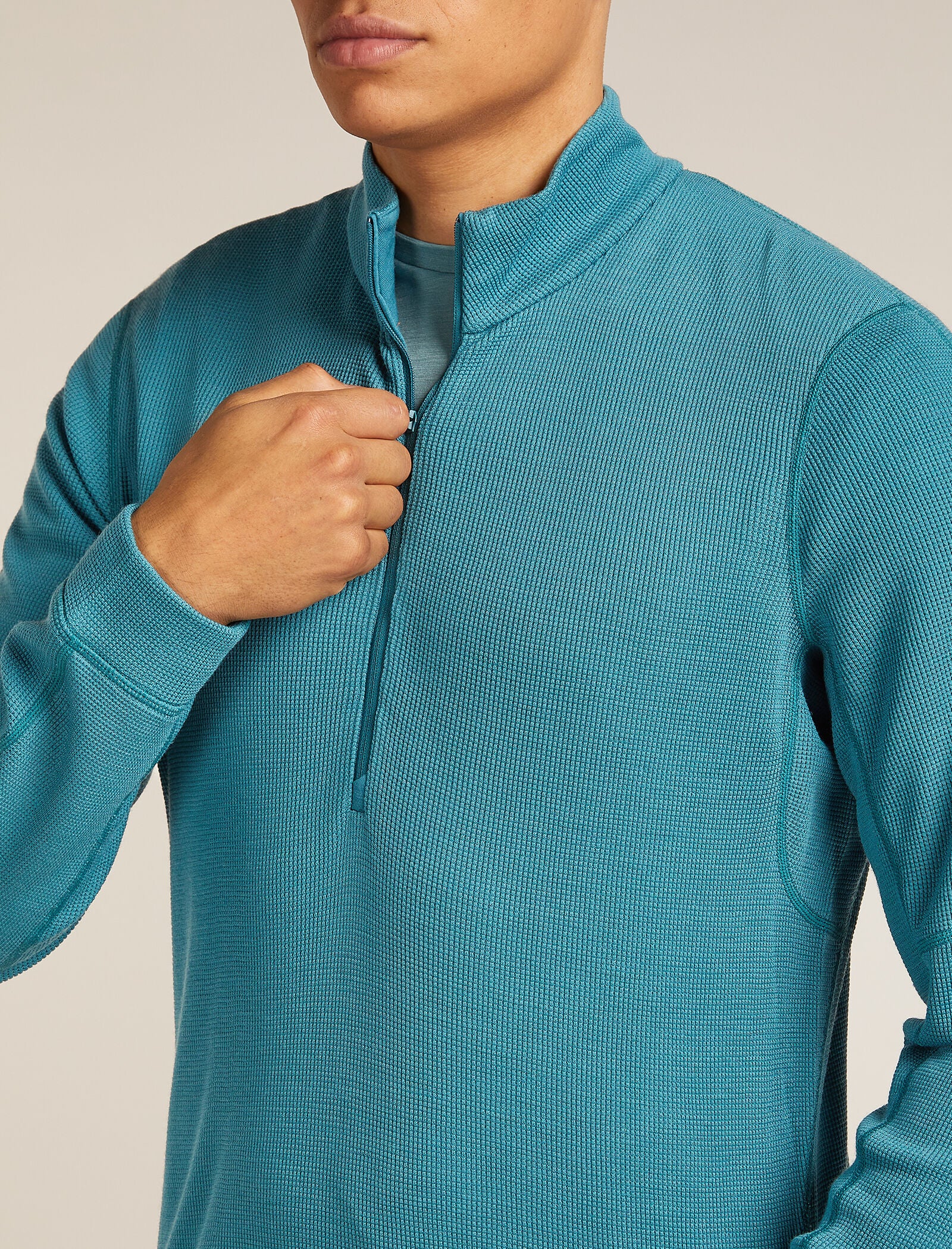 wm Clothing - Ultimate365 Dwr Textured Quarter Zip Pullover - Blue