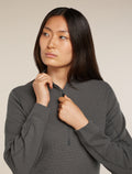 Women's 260 Waffle Knit Wander Half Zip Thermal Top Obsidian - 8