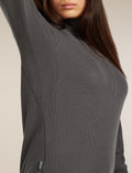 Women's 260 Waffle Knit Wander Half Zip Thermal Top Obsidian - 9