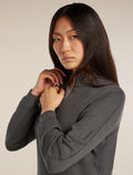 Women's 260 Waffle Knit Wander Half Zip Thermal Top Obsidian - 5