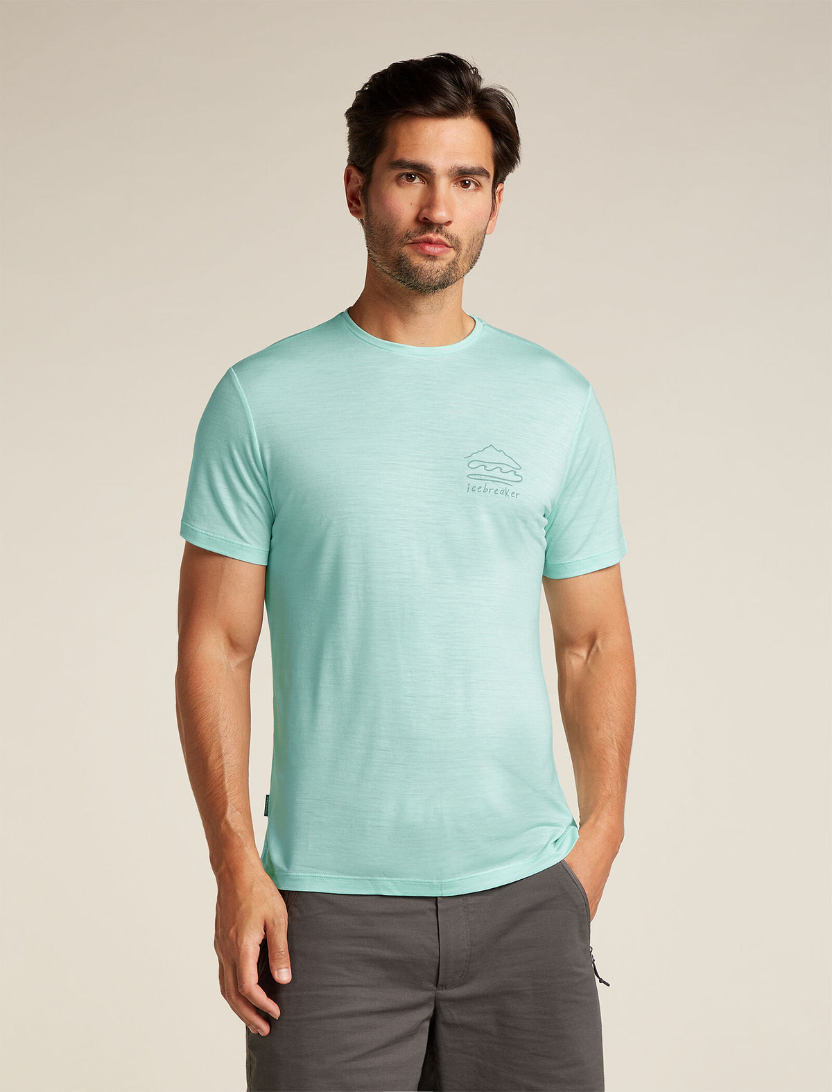 Men's Merino Blend 125 Cool-Lite™ Sphere Short Sleeve T-Shirt Explore More Mint - 1