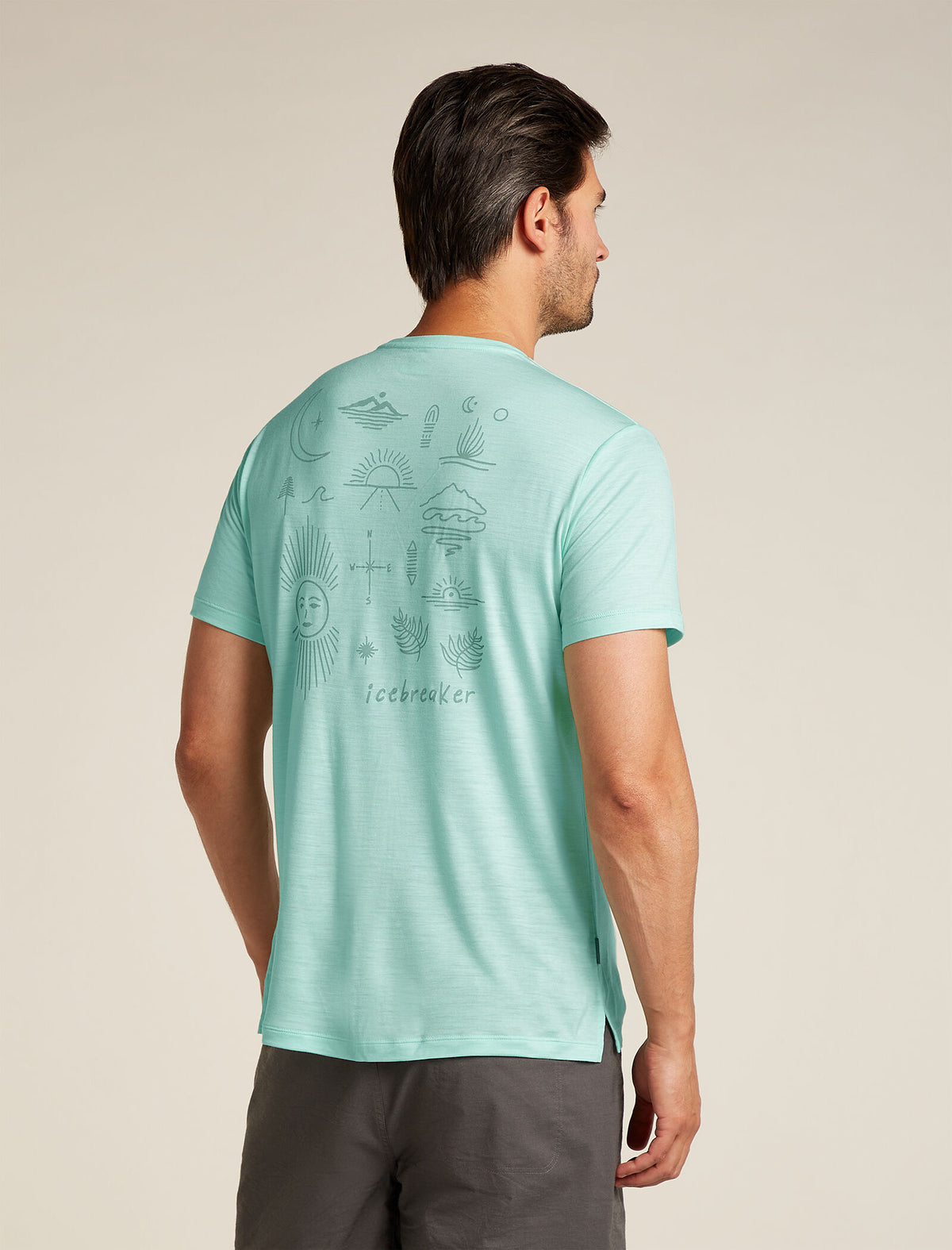 Men's Merino Blend 125 Cool-Lite™ Sphere Short Sleeve T-Shirt Explore More Mint - 2