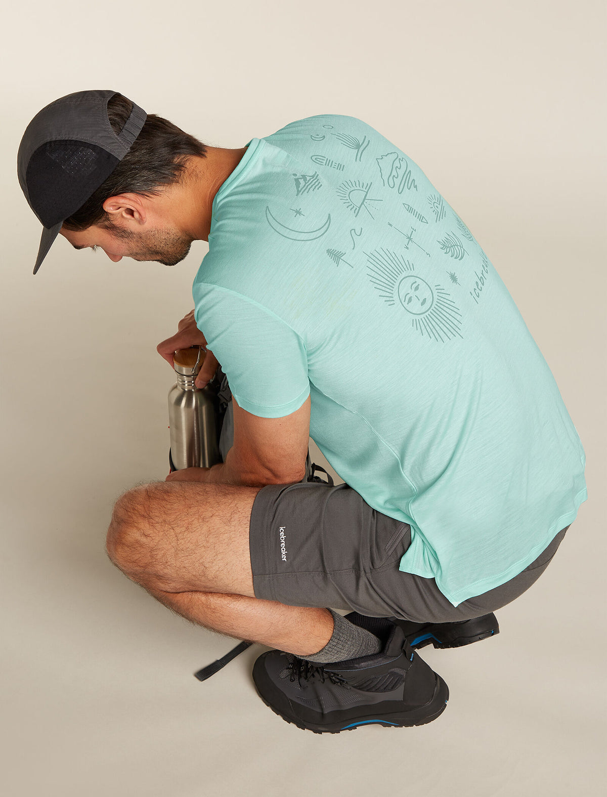 Men's Merino Blend 125 Cool-Lite™ Sphere Short Sleeve T-Shirt Explore More Mint - 4