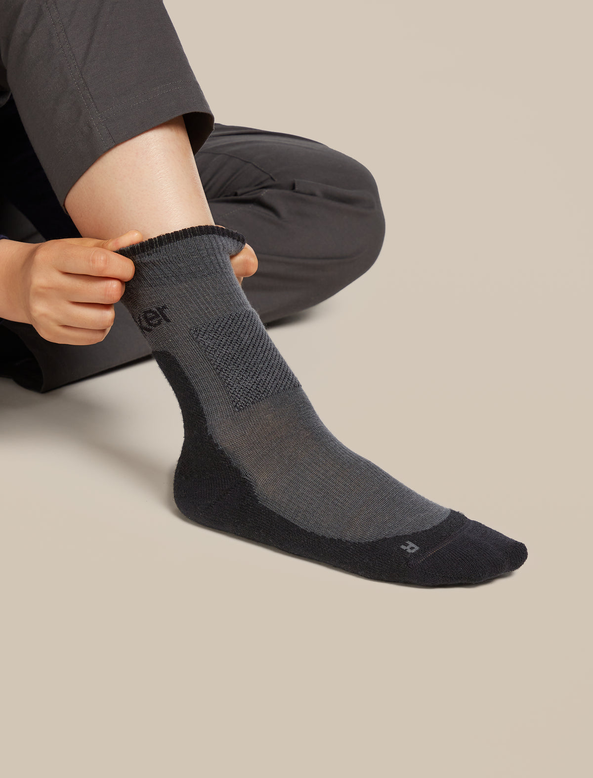 Women's Women Hike+ Crew Socks Obsidian/black - 2