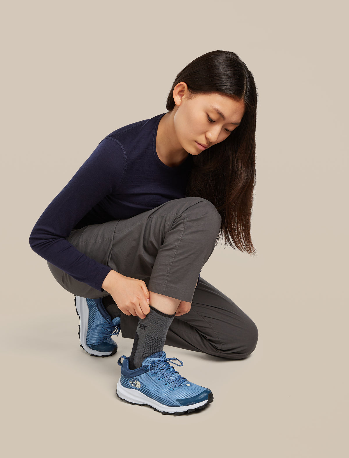 Women's Women Hike+ Crew Socks Obsidian/black - 3