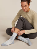 Women's Women Hike+ Crew Socks Blizzard Hthr/Alloy - 2
