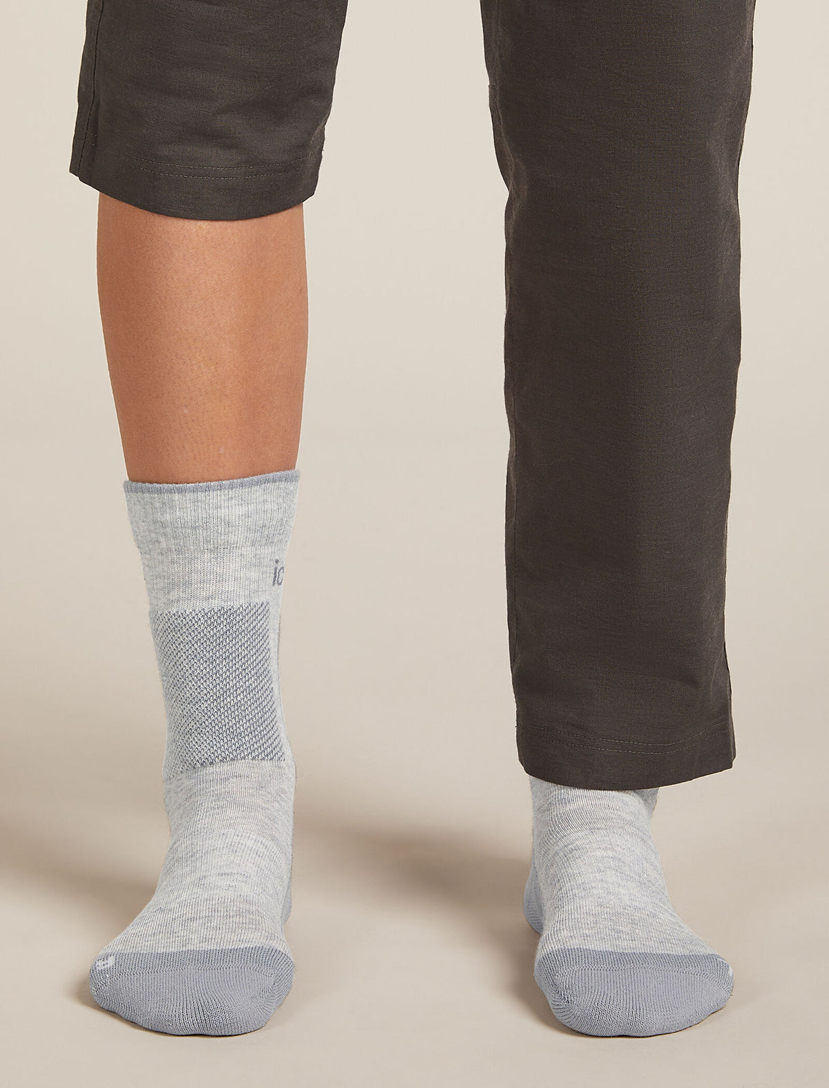 Women's Women Hike+ Crew Socks Blizzard Hthr/Alloy - 3