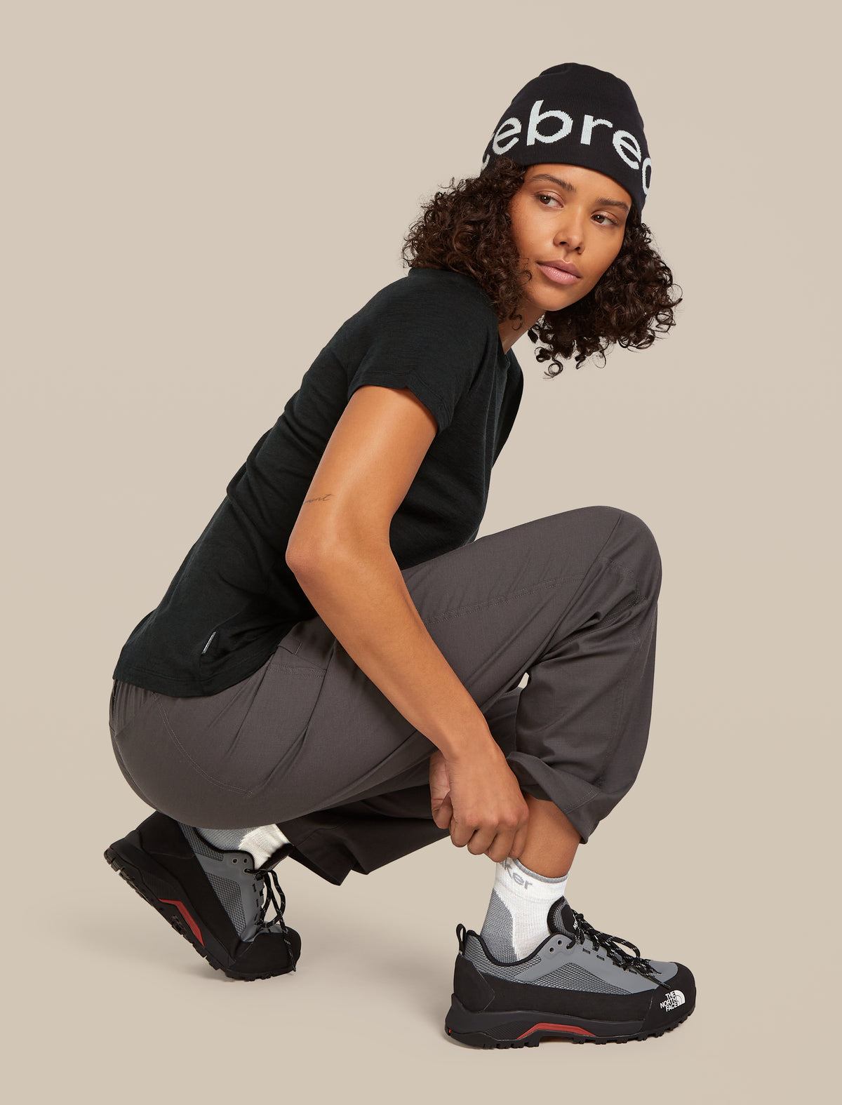 Women's Women Hike+ Mini Socks Ecru hthr/alloy - 3