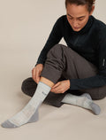 Women's Women Hike+ Crew Socks Blizzard Hthr/Alloy - 2