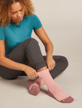 Women's Women Hike+ Crew Socks Blush/Summit - 2