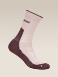 Women Hike+ Crew Socks Pink Quartz/Java - 3