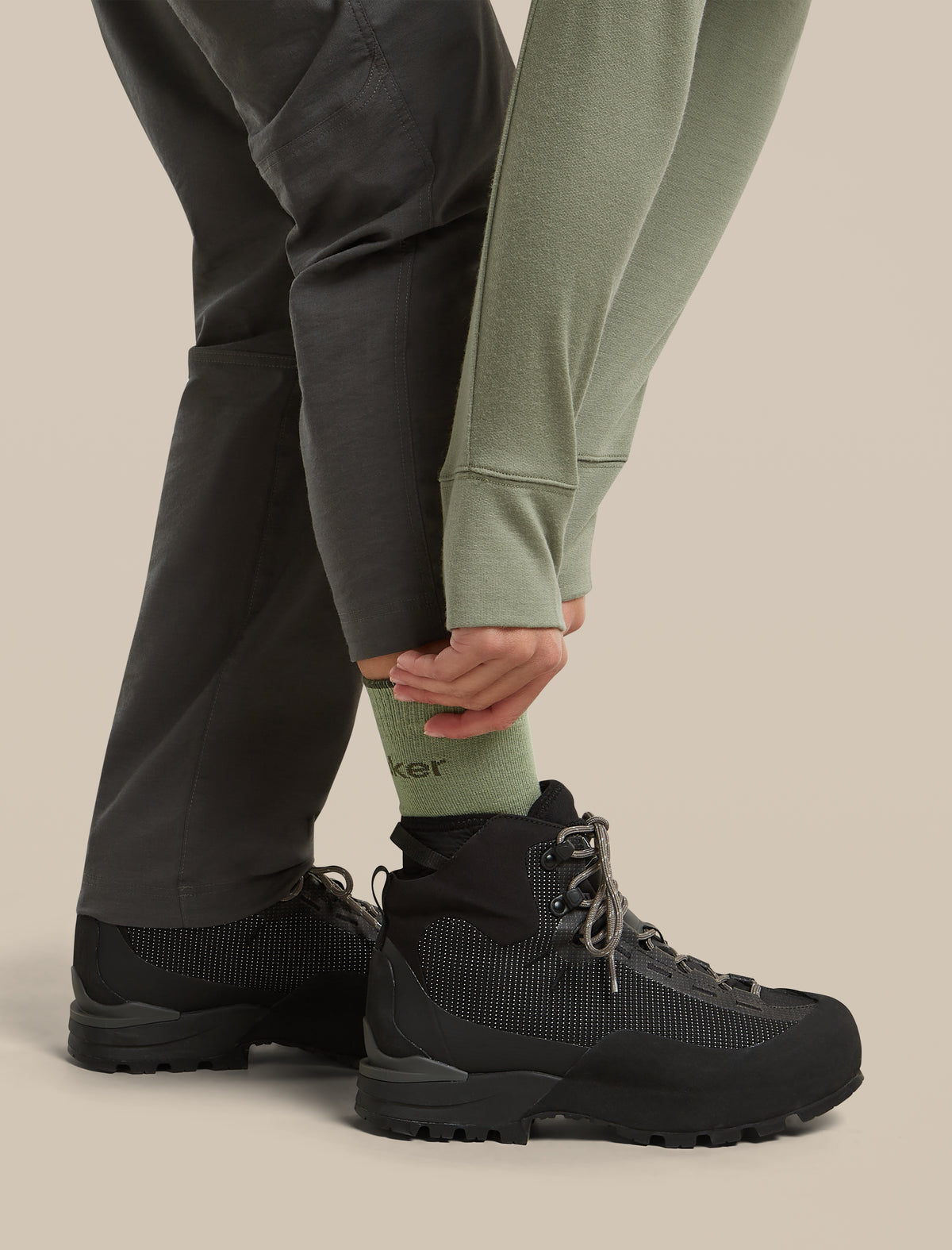 Calzini Hike+ Donna Lichen/Dk Loden - 4