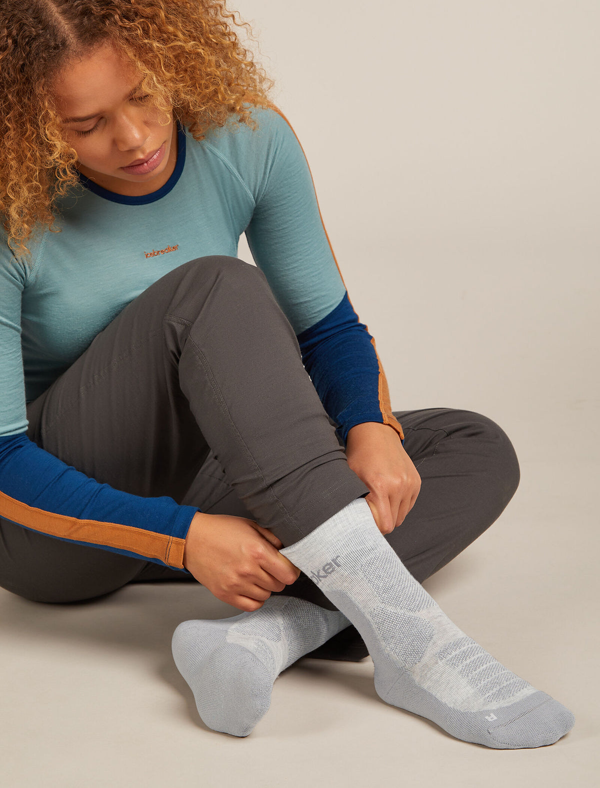 Women's Women Hike+ Crew Socks Blizzard Hthr/Alloy - 2
