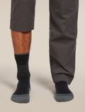 Men's Men Hike+ Crew Socks Black/obsidian - 4