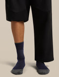 Men Hike+ Crew Socks Midnight Navy/Obsidian - 2