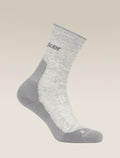 Men's Men Hike+ Crew Socks Blizzard Hthr/Alloy - 4