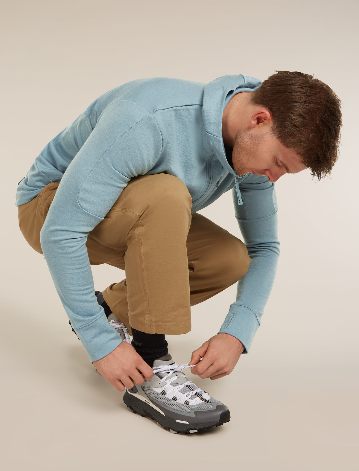 Men Hike+ Crew Socks Black/Obsidian - 4