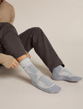 Men's Men Hike+ Crew Socks Blizzard Hthr/Alloy - 2