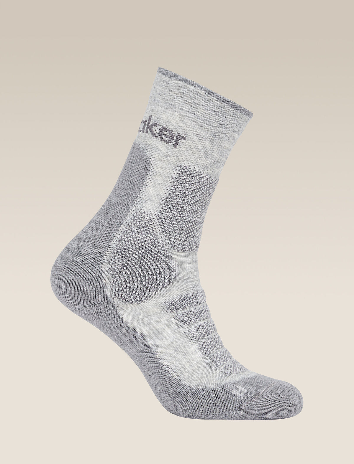 Men's Men Hike+ Crew Socks Blizzard Hthr/Alloy - 4