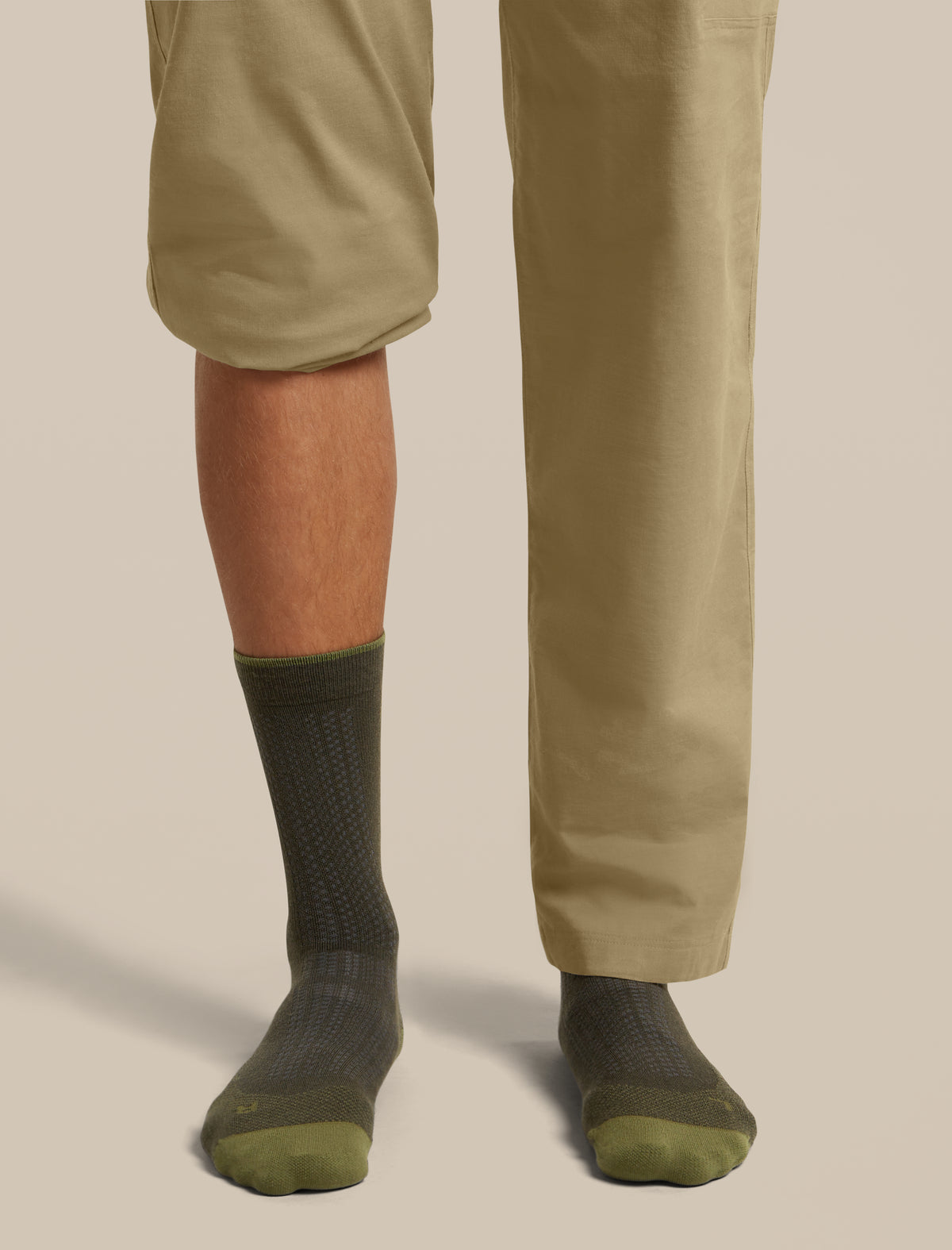 Men Hike+ Crew Socks Dk Loden/Sphagnum - 2