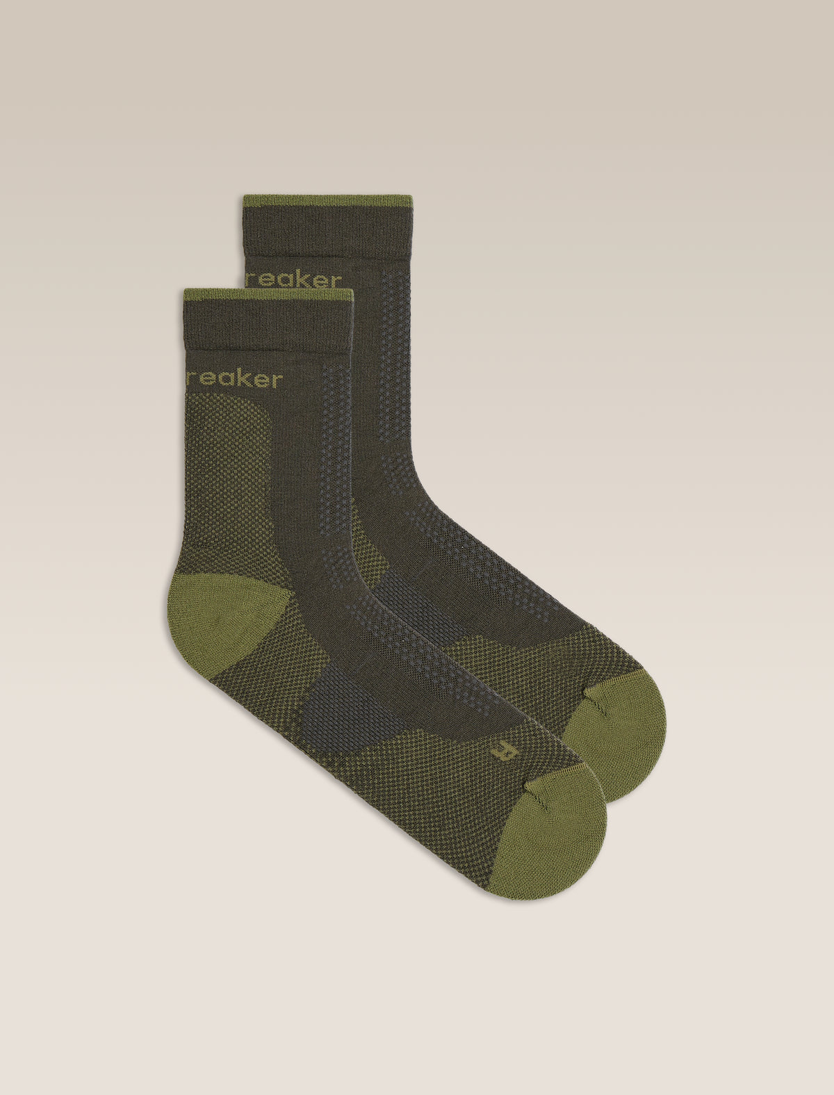 Men Hike+ Quarter Socks Dk Loden/Sphagnum - 1