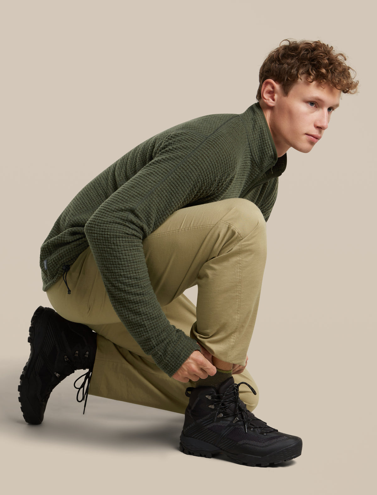 Men Hike+ Quarter Socks Dk Loden/Sphagnum - 4